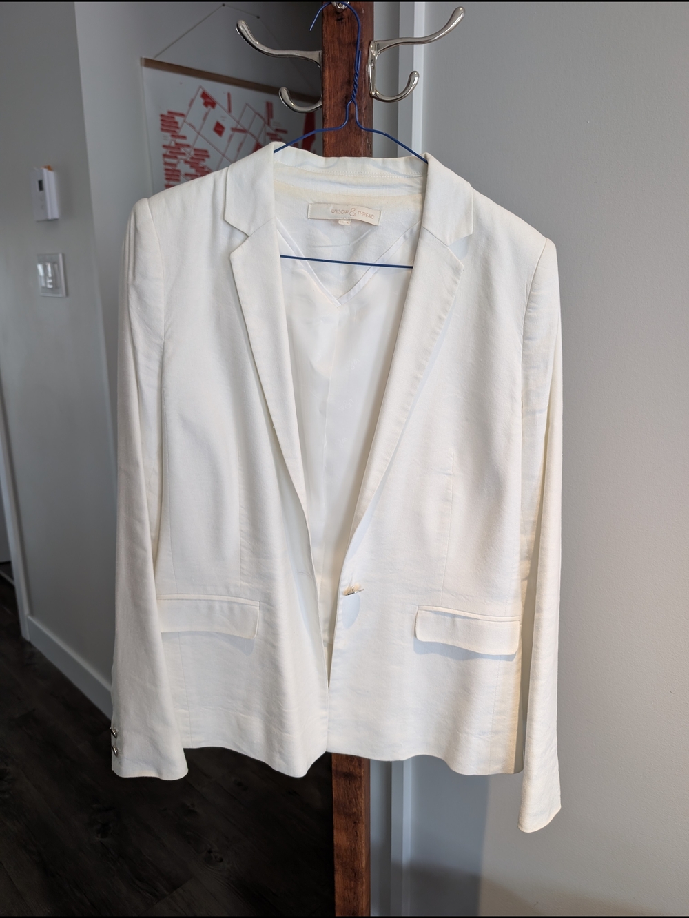 Willow & Thread White Women Blazer